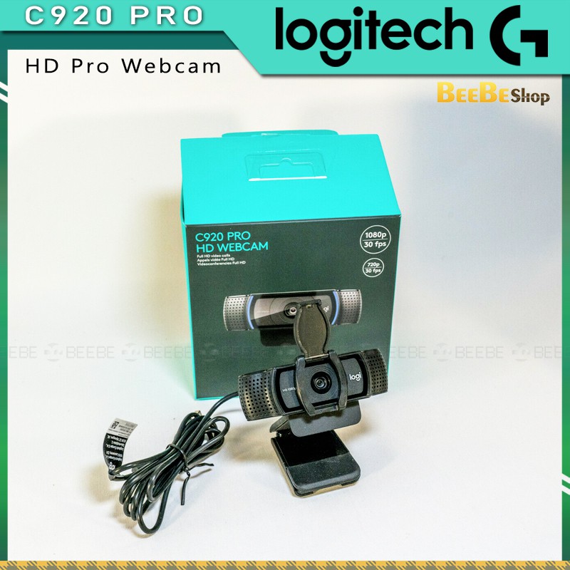 Logitech C920 Pro / C920e - Webcam Cao Cấp Chất Lượng HD 1080p, Có 2 Micro, Họp Trực Tuyến, Live stream, Học Online