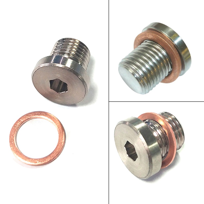 Đai Ốc Lục Giác Bằng Thép Không Gỉ Gắn Đầu Ống Oxy O2 M12x1.25