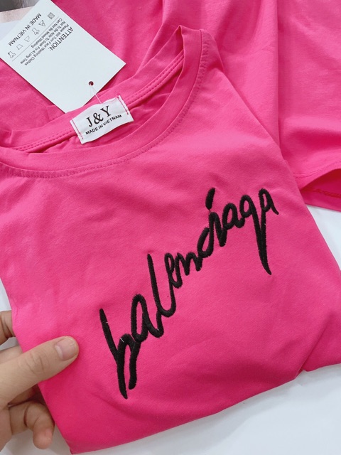 Áo croptop BALEN hồng dài tay chất cotton đẹp