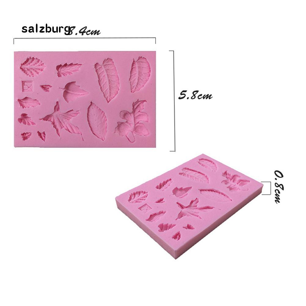 Khuôn Silicon Làm Kẹo Đường Hình Lá Cây