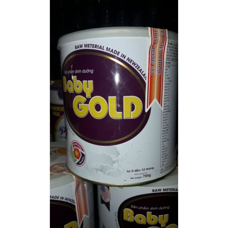 SỮA BABY GOLD 0-12 KL 700G DATA TH8/21