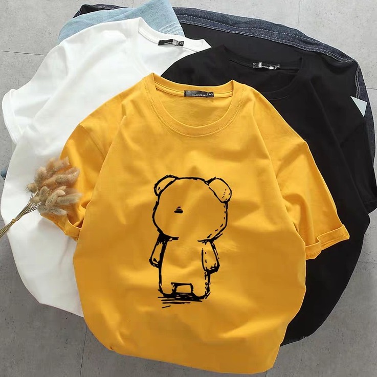 Áo Thun Tay Lỡ Gấu Teddy Dễ Thương Đáng Yêu - Form Rộng Freesize | BigBuy360 - bigbuy360.vn