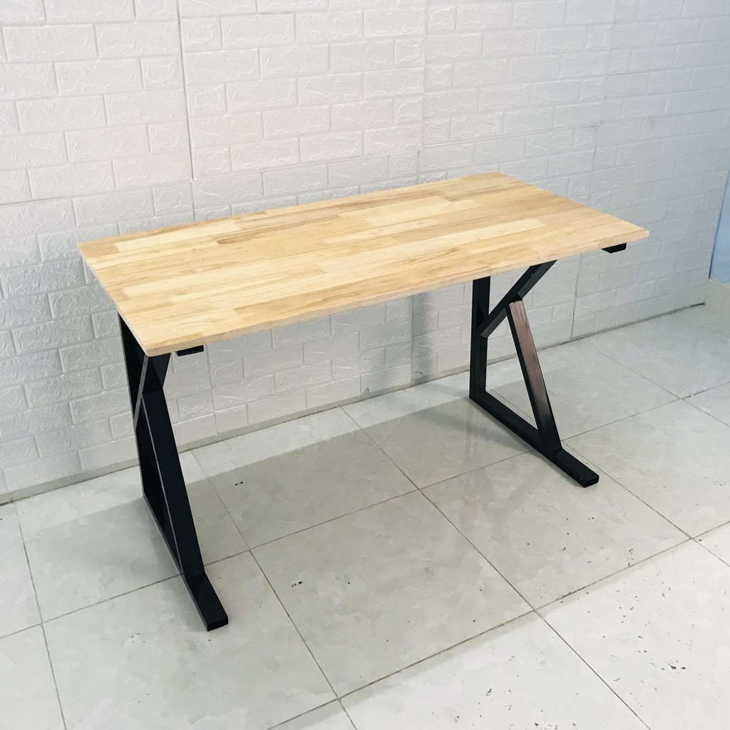 Bàn làm việc HIỆN ĐẠI U, K, X, Z KÍCH THƯỚC 60X120X75CM MẶT GỖ CAO SU | BigBuy360 - bigbuy360.vn