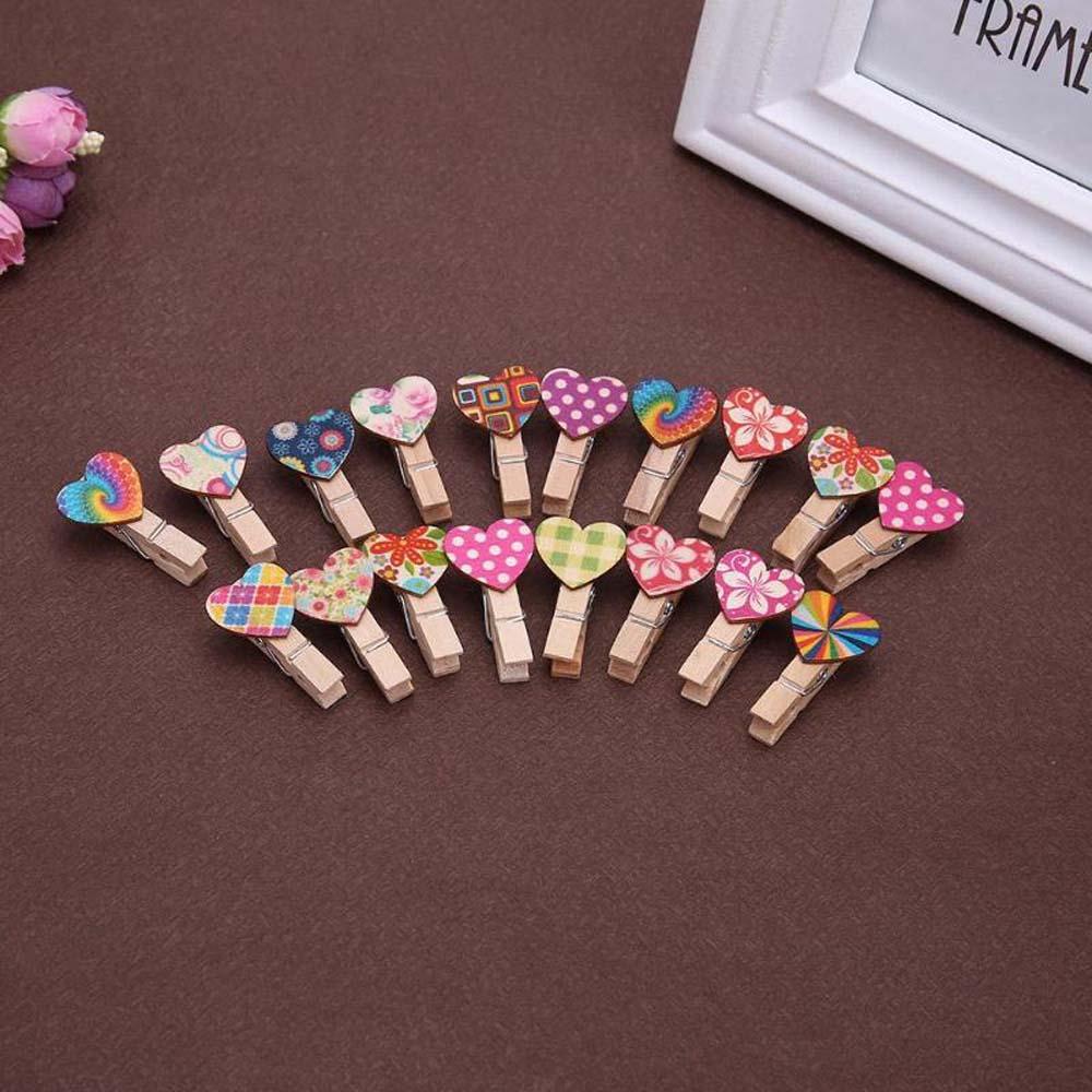 Set 10 Kẹp Gỗ Kẹp Ảnh / Giấy / Thẻ Ghi Chú DIY Đa Ứng Dụng