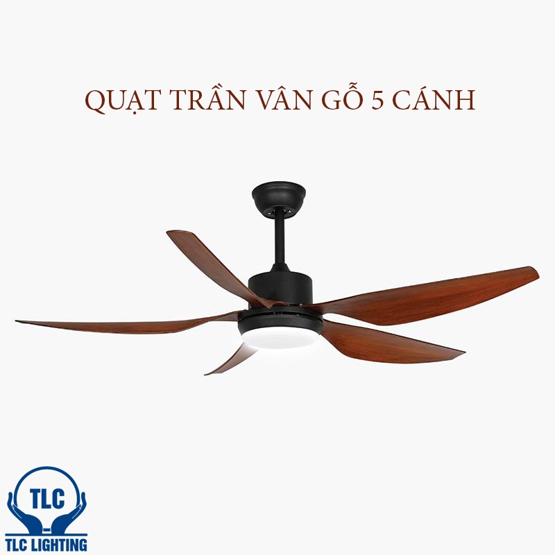 Quạt trần đèn LED Ecofan trang bị đèn LED ánh sáng 3 màu trắng, vàng, trung tính, mang lại tính thẩm mỹ SIÊU BỀN ĐẸP