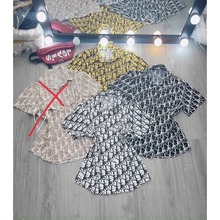 🌱ÁO SƠ MI HOẠT TIẾT CHỮ🌱Chizi Shop