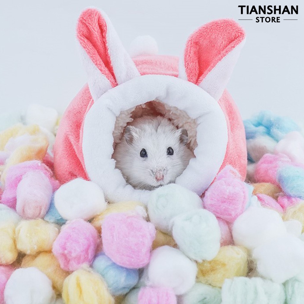 Phụ kiện nhà cotton giữ ấm mùa đông đáng yêu cho chuột hamster/chuột lang