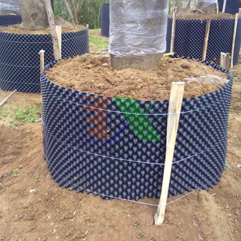 Bầu ươm cây công trình BLV-40, Chậu trồng cây có lỗ thoáng khí cao 40 cm dày 0.8 mm nhựa PVC (cuộn 50m)