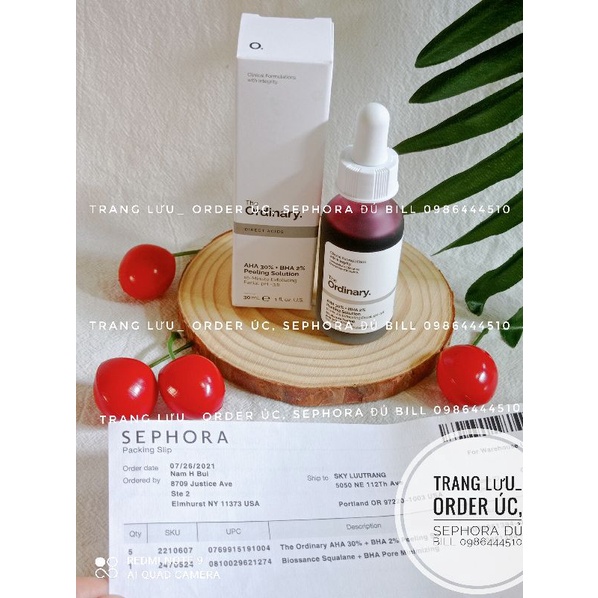 TRẢ ORDER- TẨY DA CHẾT ( PEEL) HÓA HỌC THE ORDINARY AHA 30% + BHA 2% PEELING SOLUTION | BigBuy360 - bigbuy360.vn