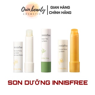 Son dưỡng môi trà xanh và mật ong Innisfree Lip Balm