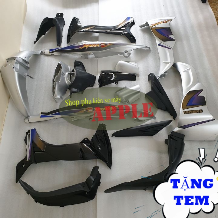 Dàn áo xe JUPITER V   nhựa ABS cao cấp màu Bạc  Cụm đèn hậu xe Jupiter V - SPA-DG-JuV