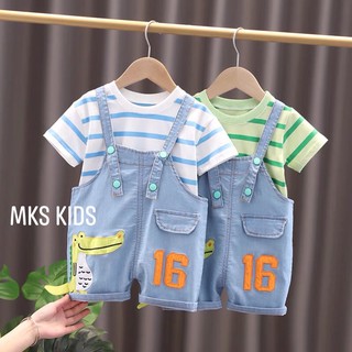 Sét yếm kèm áo siêu đẹp bé trai 1-5 tuổi