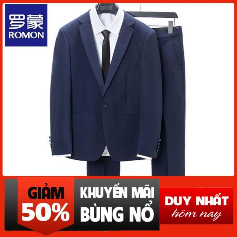 Xả Bộ đồ nam mới mùa hè Romon xuân vest áo khoác hai dây quần âu công sở trẻ trung và niên !