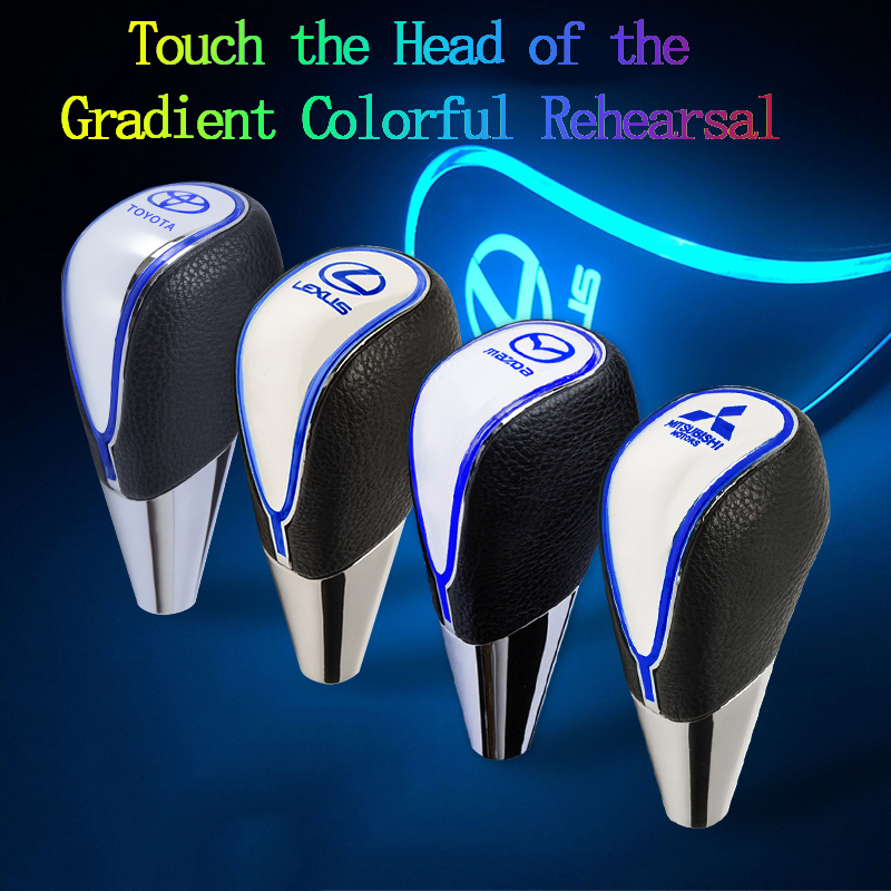 Đầu cần số xe hơi có đèn LED nhiều màu cho Toyota Mazda Mitsubishi Lexus Hyundai