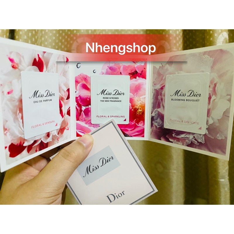 Sample thử 3 Em cực hot Miss Dior EDP / Rose N'Roses / Blooming Bouquet