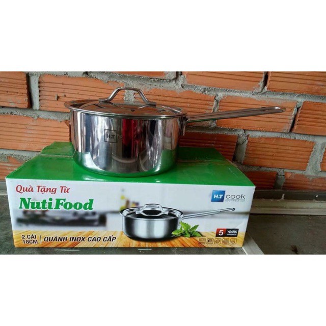 Quánh Inox 18cm Nutifood