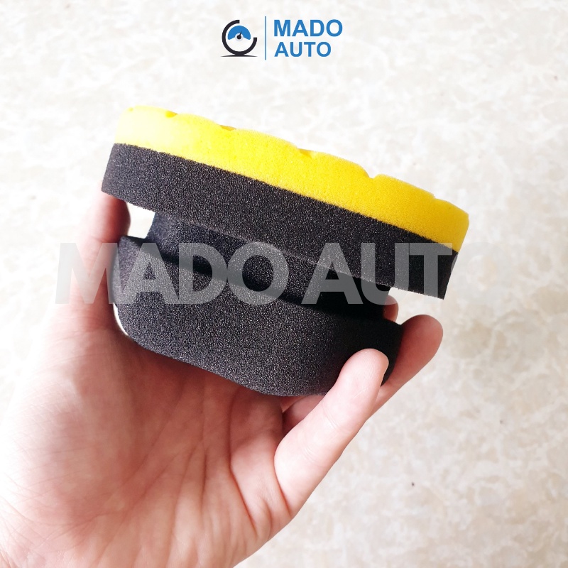 Xốp đánh bóng cầm tay mặt tổ ong MADO AUTO F429