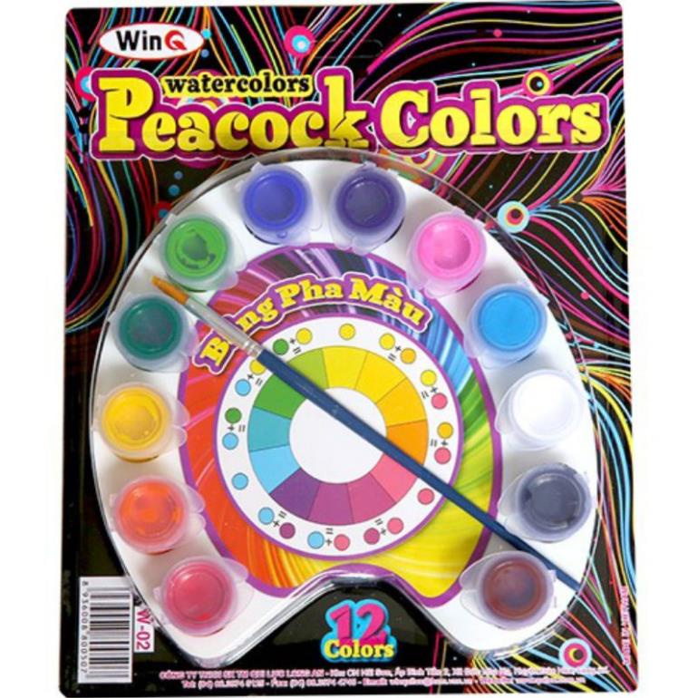 Màu nước vẽ tranh cho bé  Thiên Long Winq An toàn - không độc hại màu đẹp, mịn, sáng dùng vẽ trên giấy, tô tượng