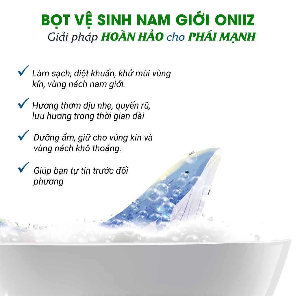 Bọt vệ sinh nam giới Oniiz - Dung dịch vệ sinh nam tạo bọt 100ml