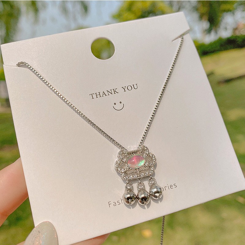 Vòng Tay Thép Titan Đính Chuông Phong Cách Trung Hoa F307