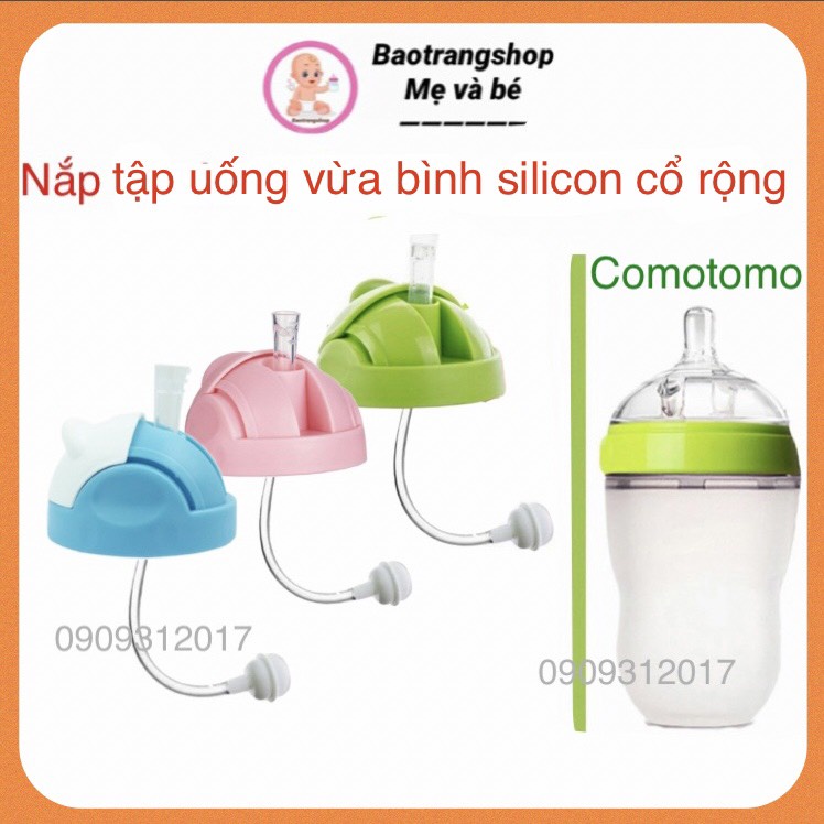 [Siêu rẻ ] Nắp tập uống, tập hút bình sữa Comotomo