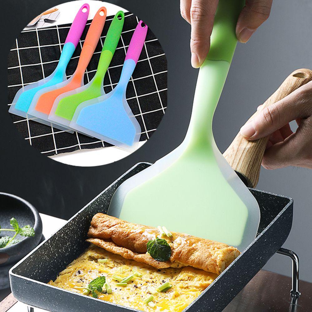 Xẻng Silicone Bản Rộng Chống Dính Hỗ Trợ Làm Bánh Pizza
