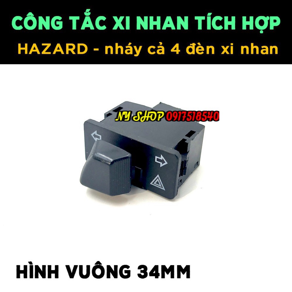 combo công tắc xinhan tích hợp ưu tiên ( hazard) + ctac passing và cục báo xinhan ting tong Ảnh thật Sp