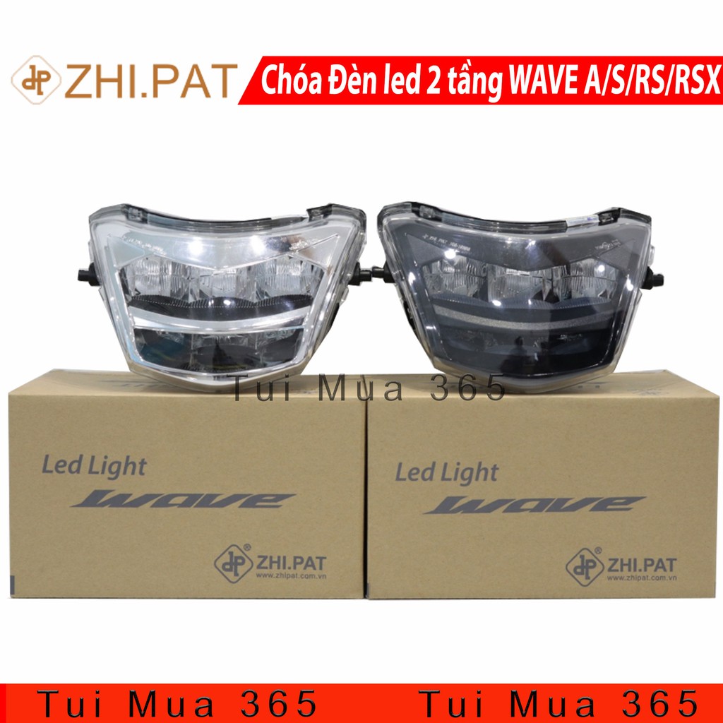 Đèn led 2 tầng Wave A, Wave S, Wave RS, Wave RSX, Future Viền Đen