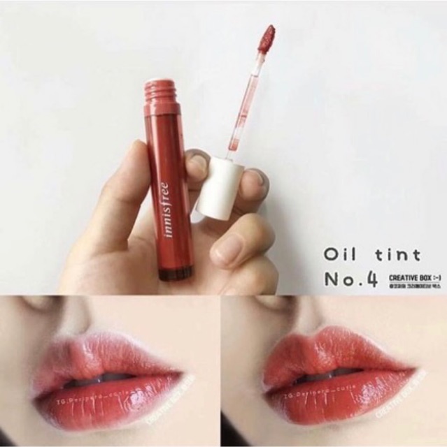 SON VIVID OIL TINT INNISFREE mẫu 2019