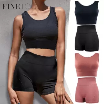 Bộ Áo Sát Nách FINETOO Và Quần Đùi Kiểu Dáng Thời Trang Quyến Rũ Dành Cho Nữ