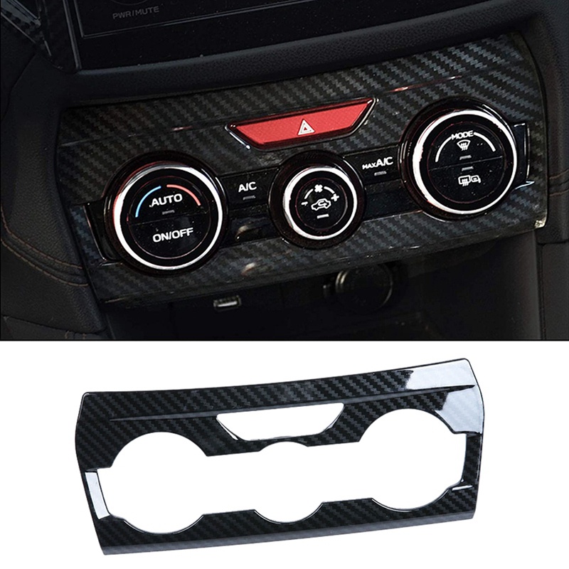 Miếng Dán Bảng Điều Khiển Máy Điều Hòa Bằng Sợi Carbon Cho Subaru XV Crosstrek Impreza 2018-2020