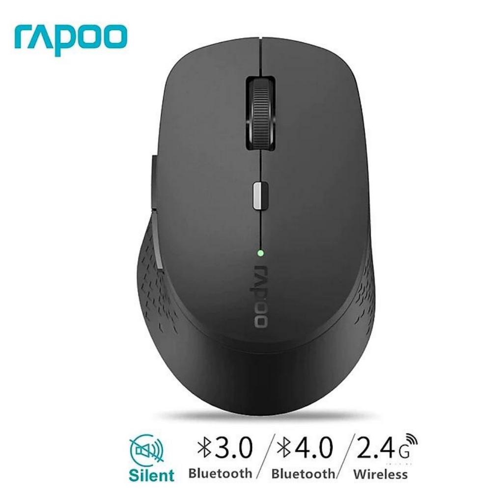 Chuột Không Dây Silent Wireless Và Bluetooth RAPOO M300 - Hàng chính hãng