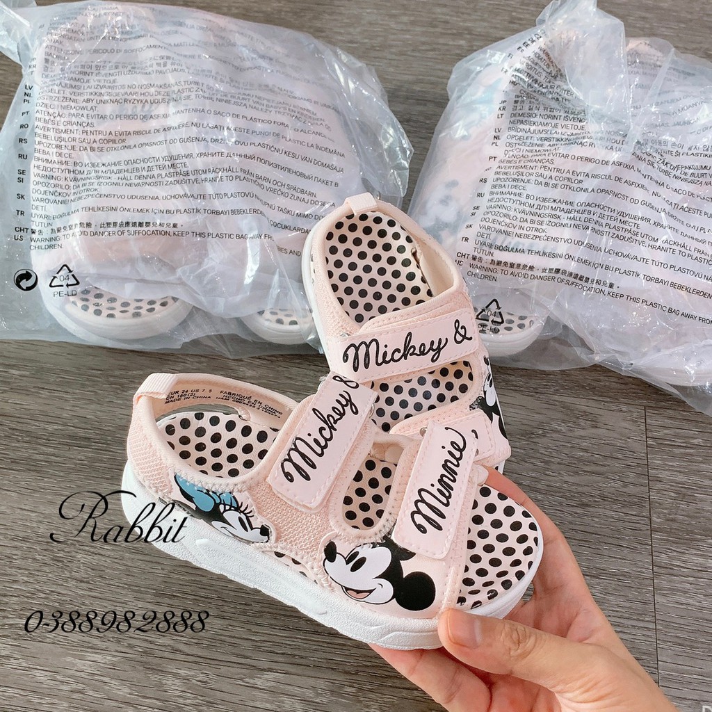 Sandal Minnie chấm bi siêu nhẹ- RABBITSHOP