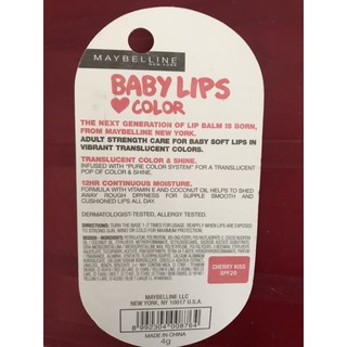 son dưỡng Maybelline baby lips cherry