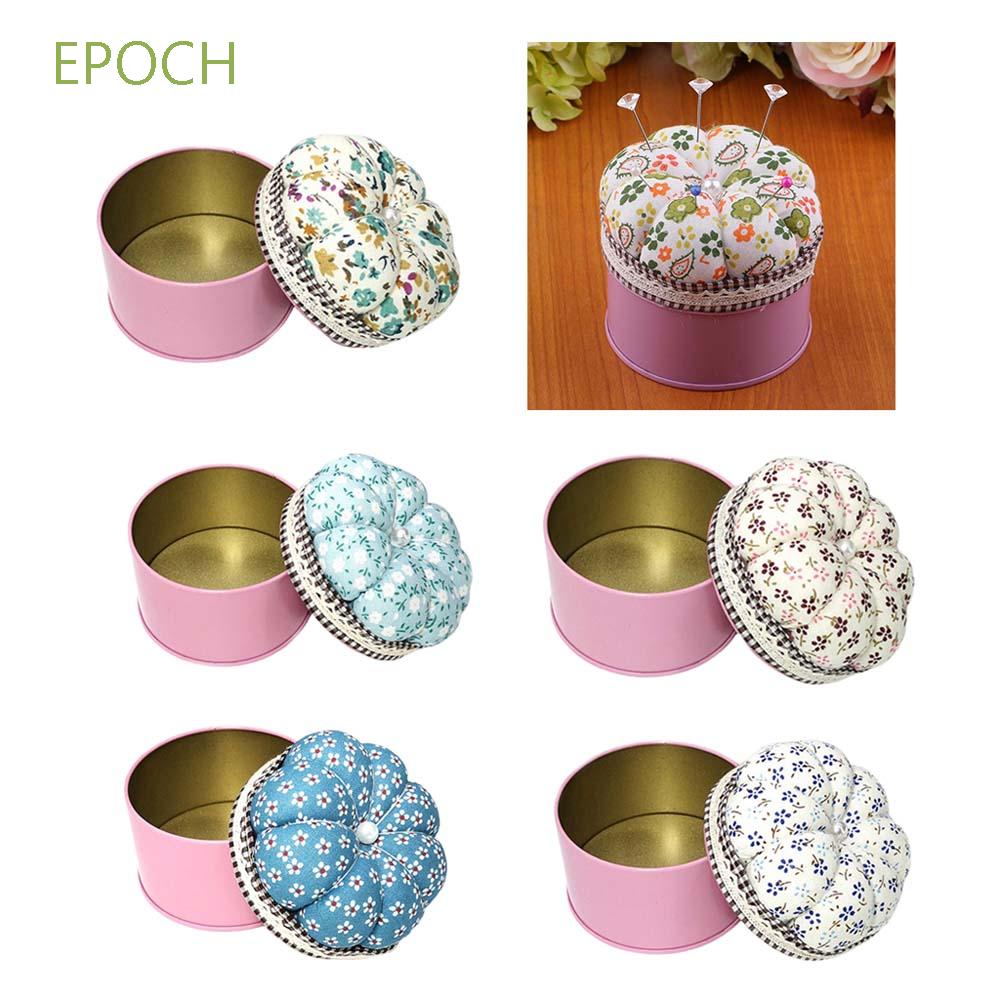 Gối cắm kim may vải cotton hình quả bí ngô đáng yêu tiện dụng