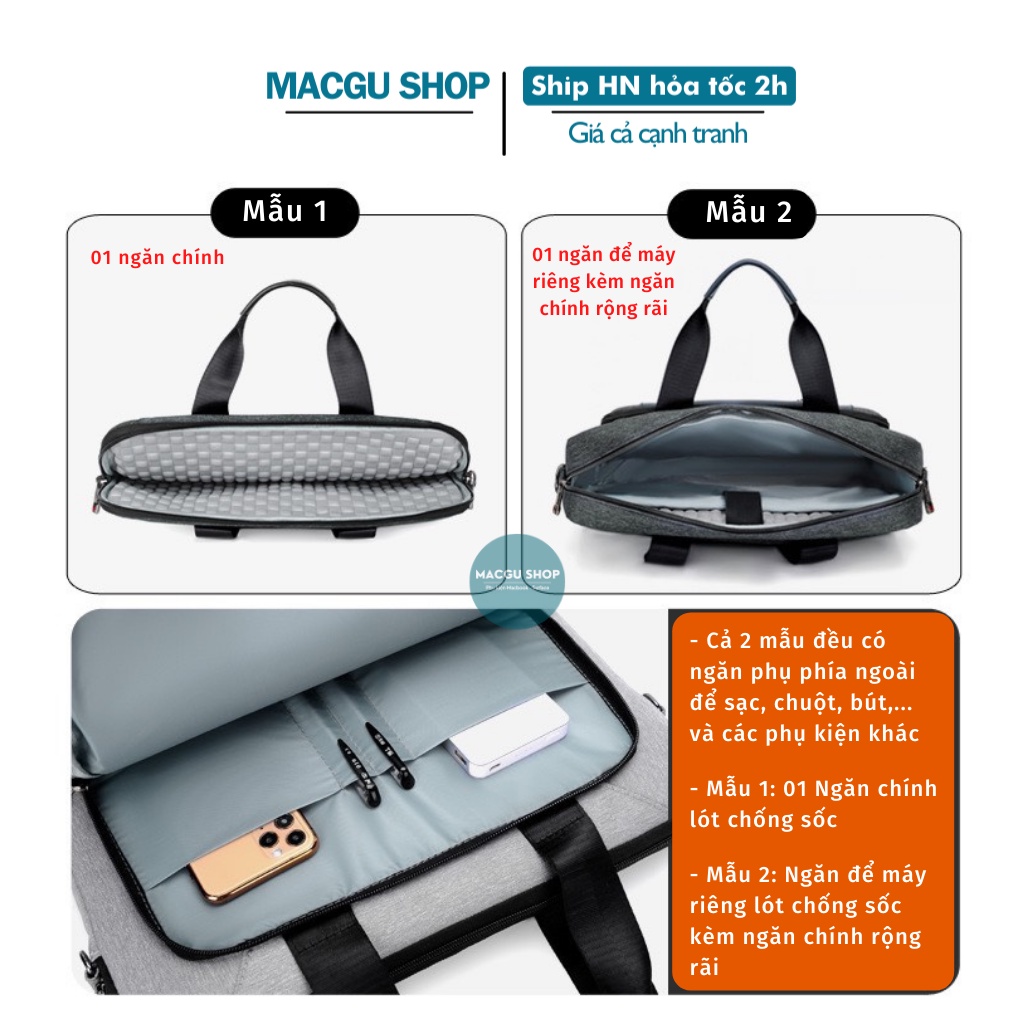 Túi laptop, macbook chống sốc, chống nước jquanmel đựng máy 13inch, 14inch, 15inch, 16inch