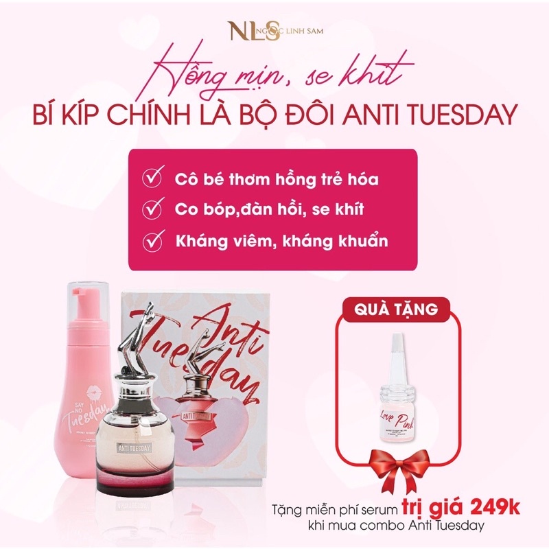 GIÁ TỐTDung Dịch Vệ Sinh Say No Tuesday &amp; Nước Hoa Xịt Anti Tuesday [Chính hãng]- Combo Cho &quot;Cô Bé&quot; Thơm Hồng