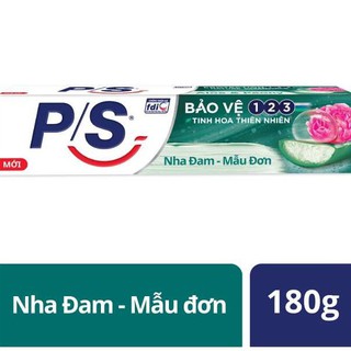 Kem đánh răng p/s bảo vệ 123 nha đam - mẫu đơn 180g