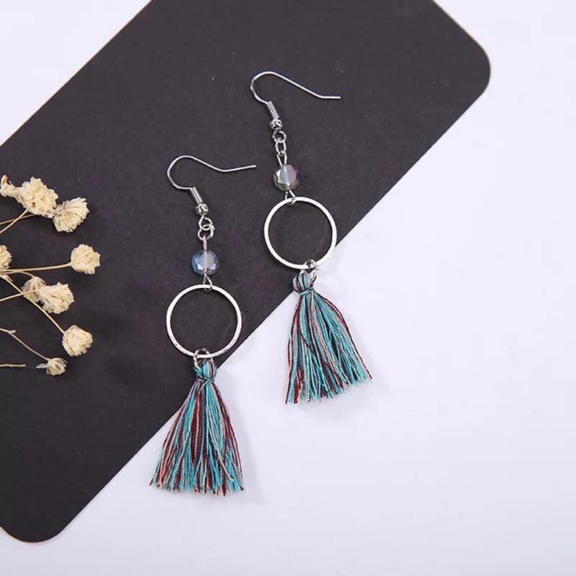 Bông tai rua rua xanh