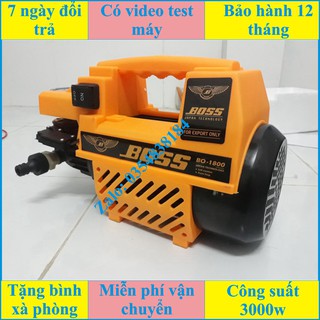 Máy rửa xe áp lực cao BOSS - 3000W (kèm bình tạo bọt tuyết)