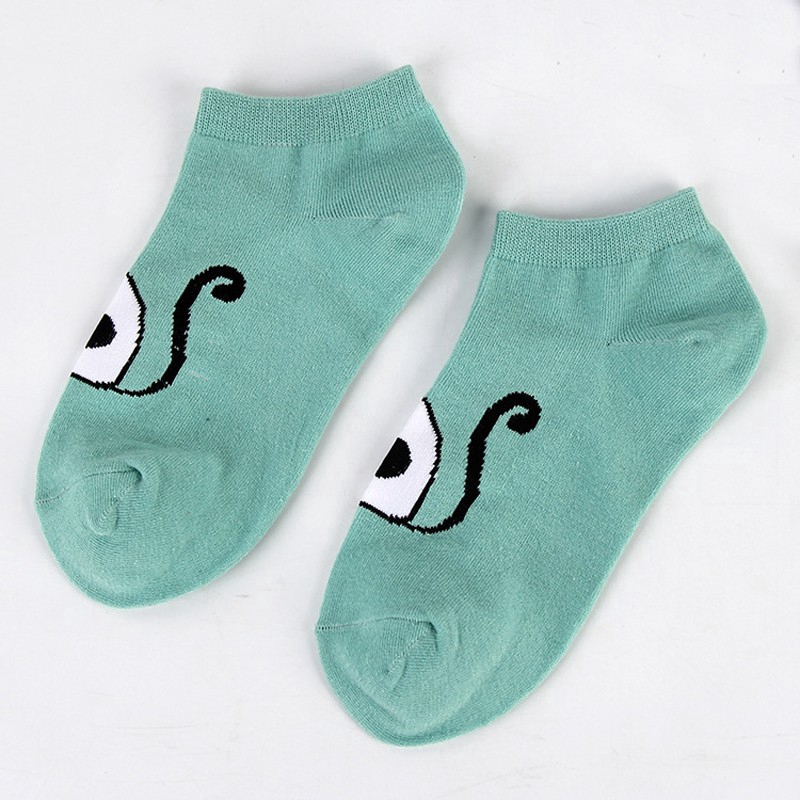 Tất Cotton Cổ Cao Hoạ Tiết Động Vật Hoạt Hình Đáng Yêu Cho Nữ