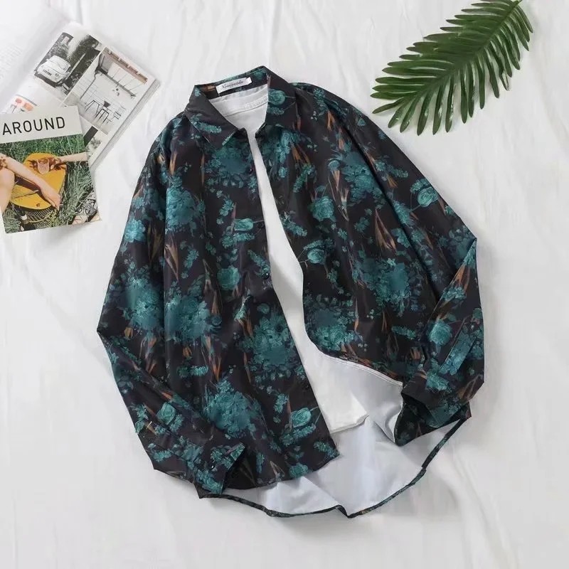 Áo Sơ Mi Tay Dài Thời Trang Cá Tính Phong Cách Châu Âu Cho Nam Size M-3Xl