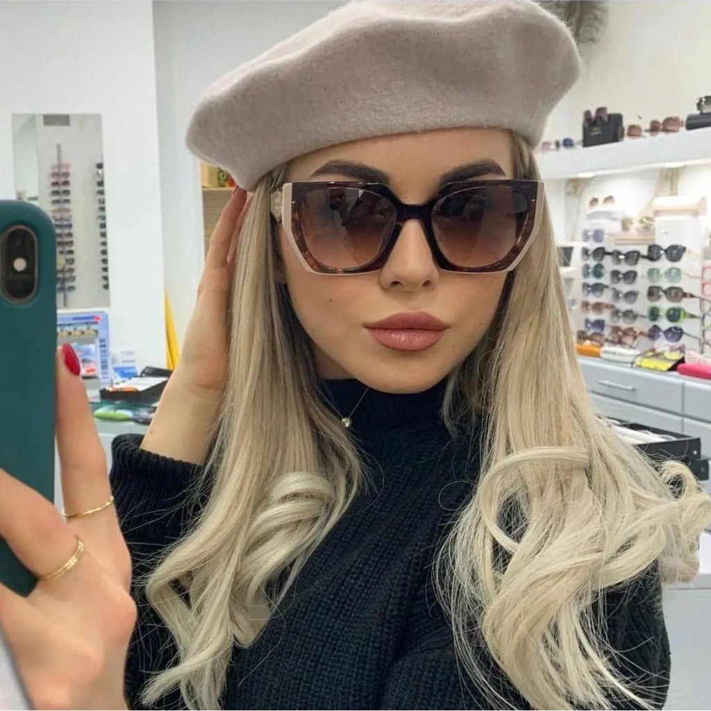 Kính Mát Vuông Oversize Chống Tia UV400