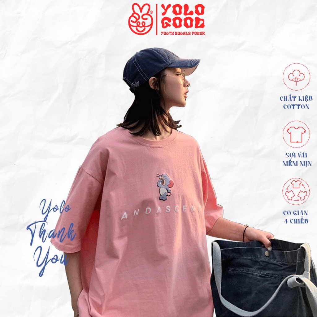 (Full Box) Áo Thun Cotton Unisex Form Rộng Tay Lỡ Oversize 🐹 ANDASCEND 🐹