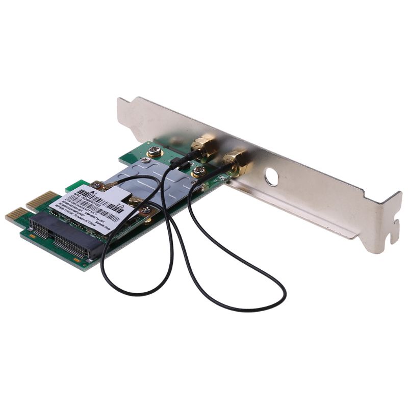 Bảng mạch kết nối thẻ wifi không dây BCM943225HMS PCI-E băng tần kép và ăng ten 300m cho máy tính
