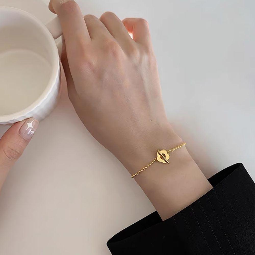 Vòng Cổ Choker Bằng Hợp Kim Thiết Kế Đục Lỗ Đơn Giản Phong Cách Hàn Quốc Cho Nữ