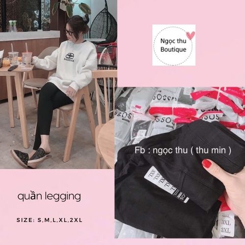 Quần legging nâng mông đủ size chất co dãn mặc tôn dáng
