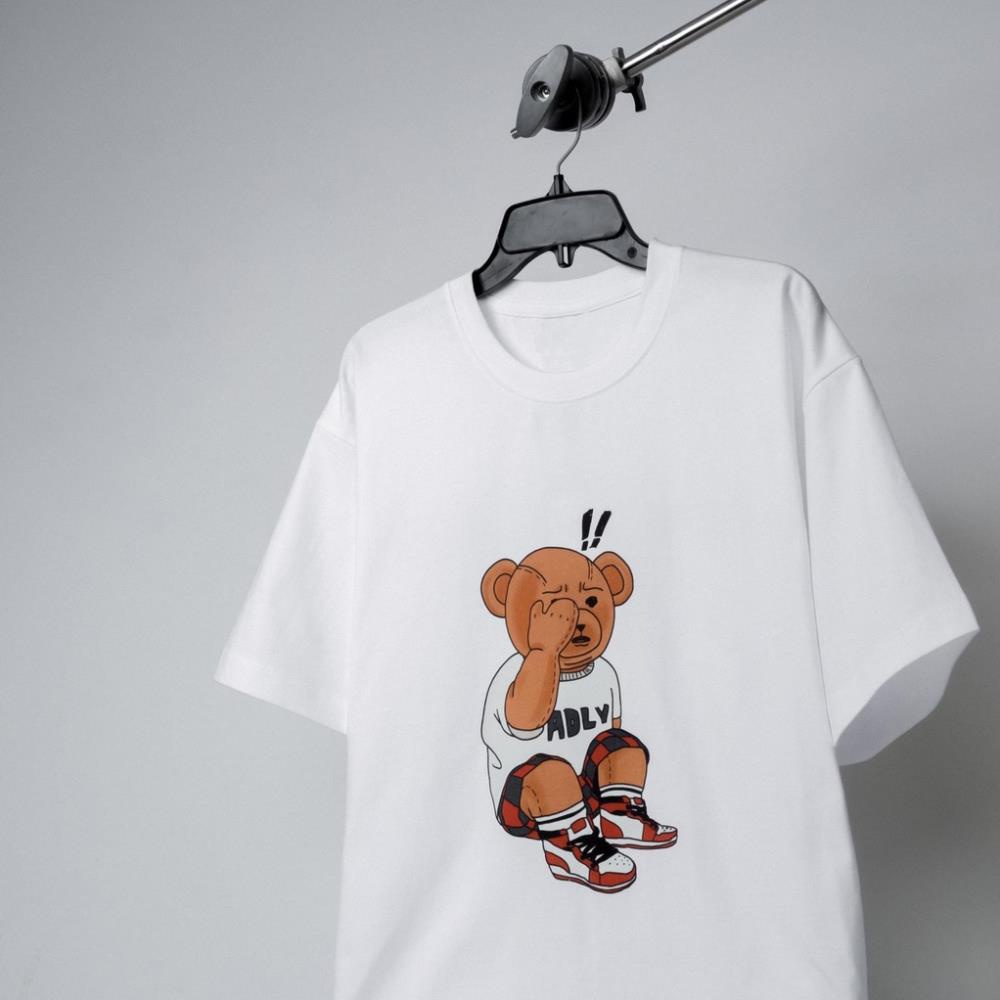 Áo Thun Tay Lỡ ADLV  Gấu, Form rộng oversize, áo phông unisex, chất liệu Cotton - KKIM Shop