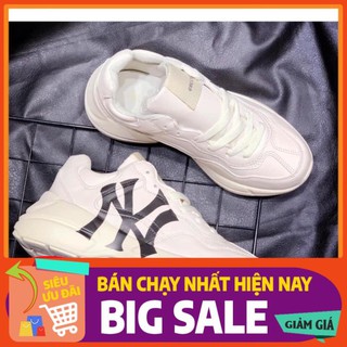 GIÀY THỂ THAO NAM - NỮ GUCCI TRẮNG IN HÌNH CHỮ NY ĐEN GIÁ TỐT, FREESHIP TOÀN QUỐC