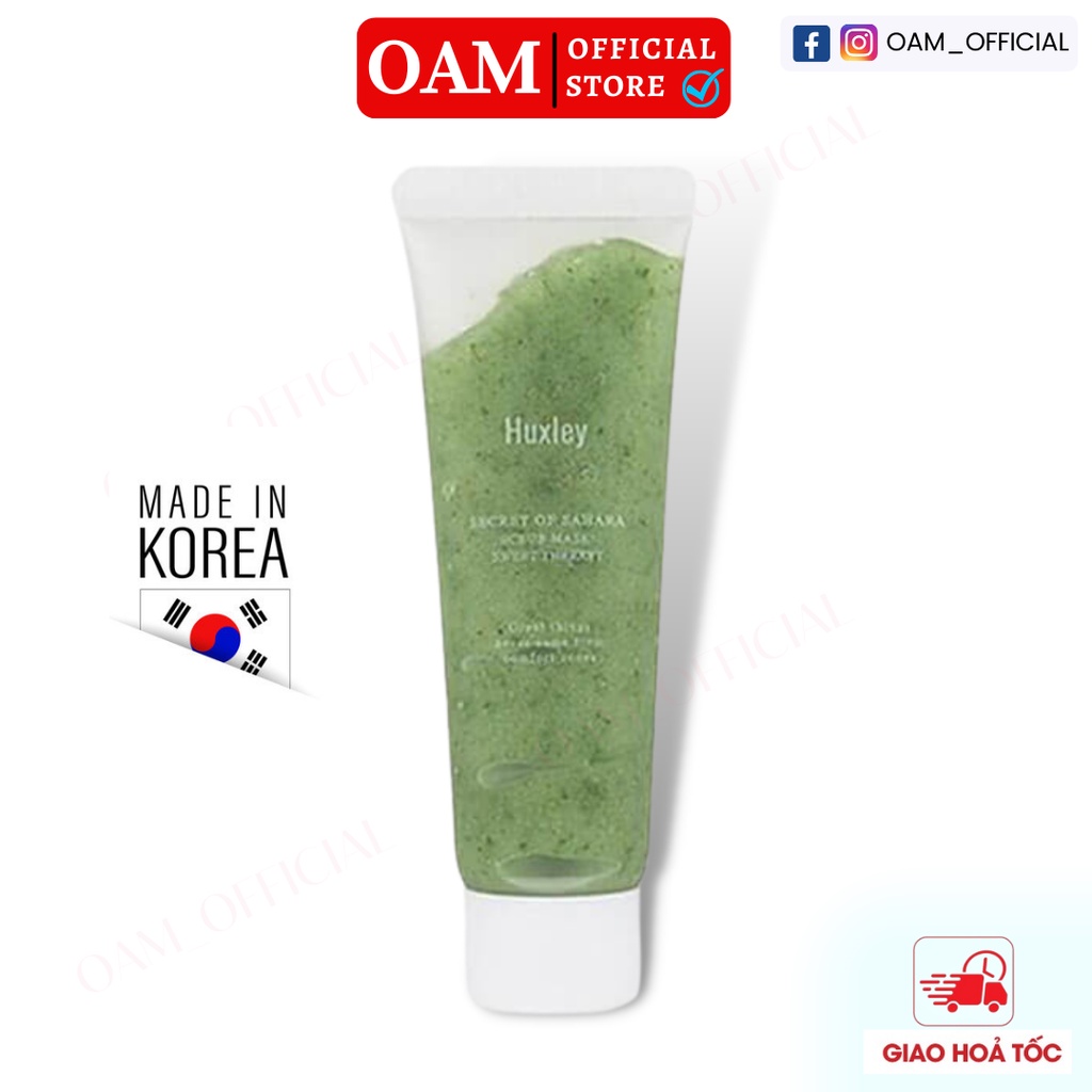 Tẩy tế bào chết Huxley Scrub Mask Therapy 30g chiết xuất từ xương rồng
